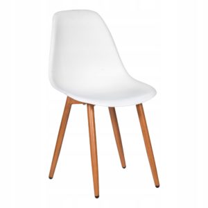 Krzesło skandynawskie białe nowoczesne