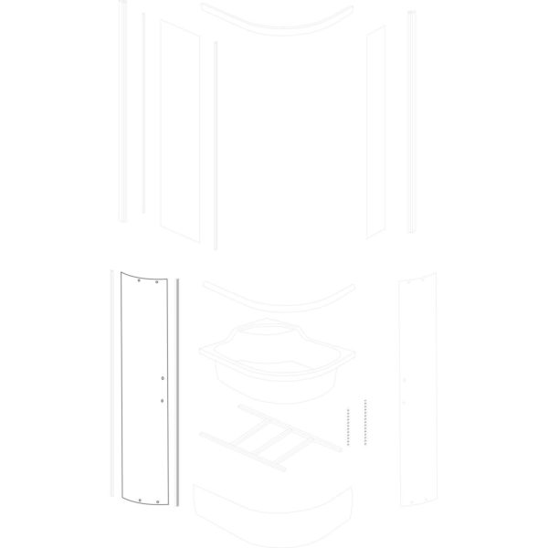 duża szyba drzwiowa Azalia 100x80/120x80 TR