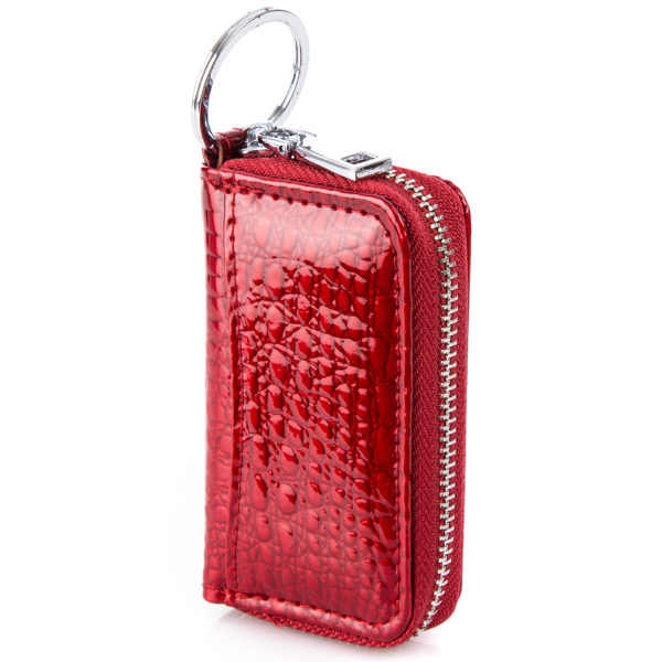 czerwone lakierowane etui na klucze Jennifer Jones