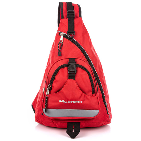 czerwony plecak sportowy na jedno ramię Bag Street
