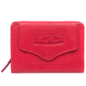 czerwony portfel damski skórzany Money Maker 528B