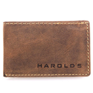 kieszonkowy portfel męski brązowy harold's