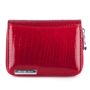 mały czerwony portfel damski lakierowany Jennifer Jones