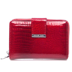 Czerwony średni portfel damski Jennifer Jones 5198