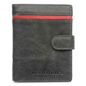 szaro czerwony portfel męski Harold's