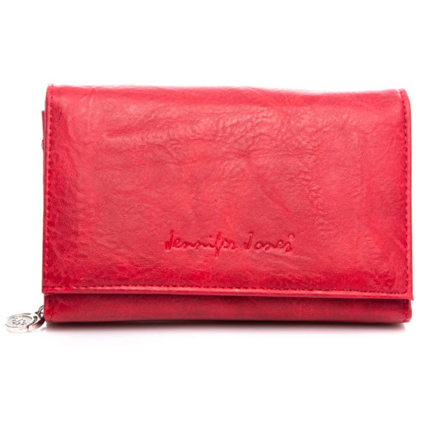średni portfel damski w kolorze czerwonym Jennifer Jones