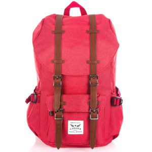 wysoki plecak czerwony w stylu vintage J Jones