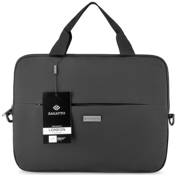 cienka torba na laptopa czarna ZAGATTO SLIM