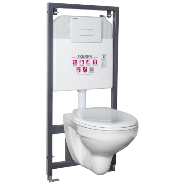 Zestaw podtynkowy WC Julia/Pacific Biały